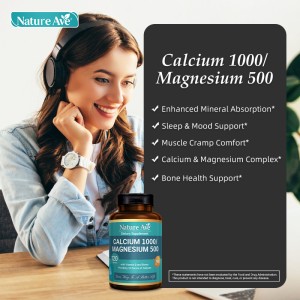 Calcium 1000mg  Magnesium 500mg  120 Caps